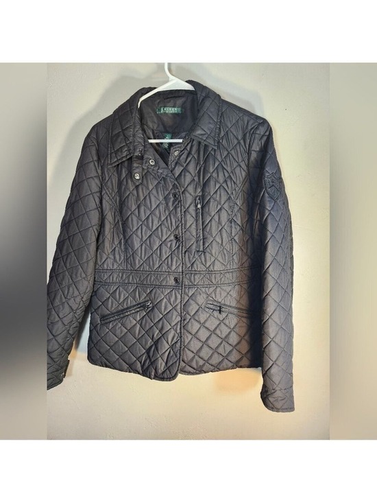 Ralph Lauren Jackets & Blazers - Ralph Lauren Women's Quilted Utility Jacket - Black Sz L